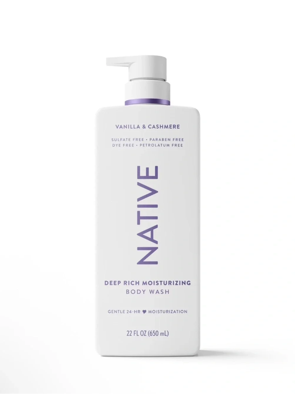 Native Body Wash Sulfate Free - Vanilla & Cashmere - 18 fl oz